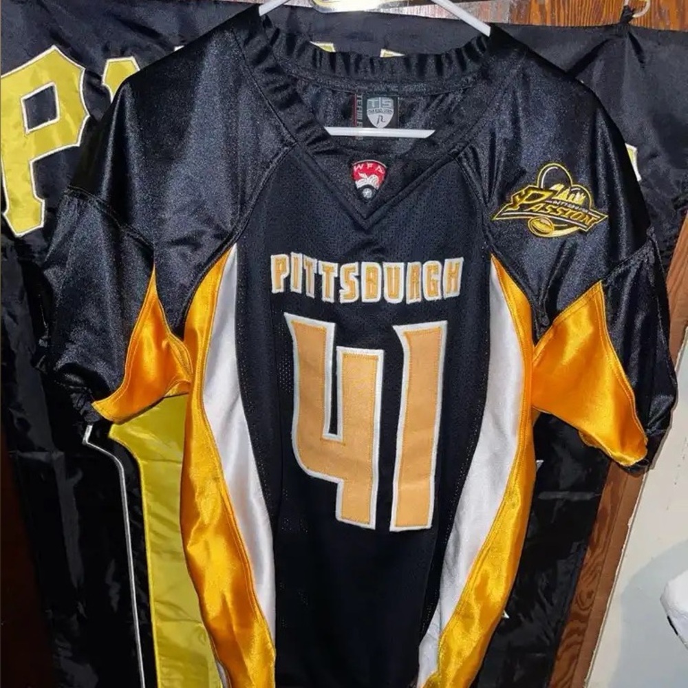 Team Rebel Direct WFA Pittsburgh Passion Football Jersey Authentic Used Pre Own
